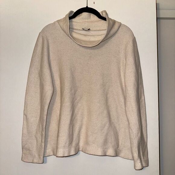 J. Crew Womens Cowl Neck Beige Cream Sweater Size Small EUC - Picture 1 of 10